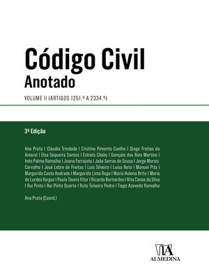 cover image of Código Civil Anotado--Volume II--Artigos 1251.º a 2334.º--3ª Edição